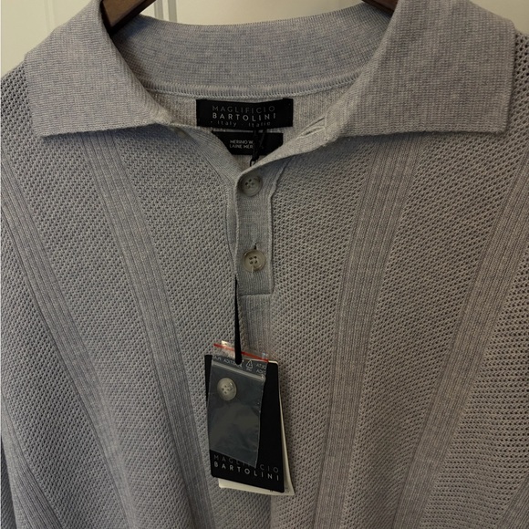 Maglificio Merino Wool Gray Men's sweater - Picture 1 of 5